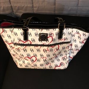 Dooney & Bourke Purse White with Hearts